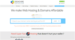 Desktop Screenshot of ideacubehosting.com